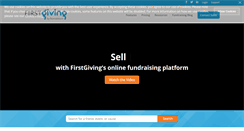Desktop Screenshot of firstgiving.com